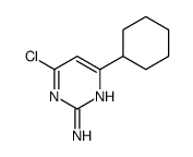 4-chloro-6-cyclohexylpyrimidin-2-amine结构式