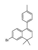 6-bromo-3,4-dihydro-4,4-dimethyl-1-p-tolylnaphthalene Structure