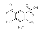 Benzenesulfonic acid,2,4-dimethyl-5-nitro-, sodium salt (1:1) structure