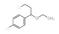 Benzene,1-chloro-4-(3-chloro-1-ethoxypropyl)- structure