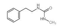 3-methyl-1-phenethyl-urea结构式
