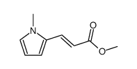 (E)-Methyl 3-(1-Methyl-1H-pyrrol-2-yl)acrylate结构式