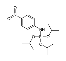 4-nitro-N-tri(propan-2-yloxy)silylaniline结构式
