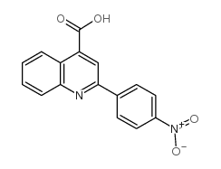 2-(4-NITROPHENYL)QUINOLINE-4-CARBOXYLICACID结构式