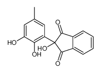 2-(2,3-dihydroxy-5-methylphenyl)-2-hydroxyindene-1,3-dione Structure