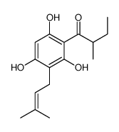 2-methyl-1-[2,4,6-trihydroxy-3-(3-methylbut-2-enyl)phenyl]butan-1-one Structure