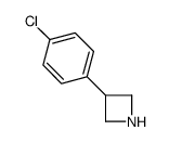 3-(4-Chlorophenyl)azetidine结构式