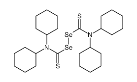 N,N-dicyclohexyl-1-(dicyclohexylcarbamothioyldiselanyl)methanethioamide Structure