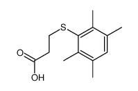 3-(2,3,5,6-tetramethylphenyl)sulfanylpropanoic acid Structure
