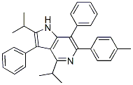 2,4-diisopropyl-3,7-diphenyl-6-p-tolyl-1h-pyrrolo[3,2-c]pyridine结构式