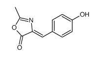 4-[(4-hydroxyphenyl)methylidene]-2-methyl-1,3-oxazol-5-one Structure