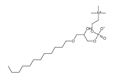 (3-dodecoxy-2-hydroxypropyl) 2-(trimethylazaniumyl)ethyl phosphate Structure