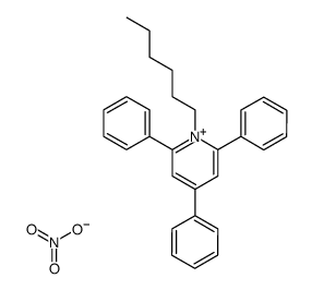 N-Hexyl-2,4,6-triphenylpyridinium nitrate Structure