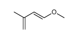trans-1-methoxy-3-methyl-1,3-butadiene Structure