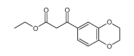 ETHYL [3,4-(ETHYLENEDIOXY)BENZOYL]ACETATE structure