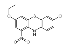 7-chloro-3-ethoxy-1-nitro-10H-phenothiazine结构式