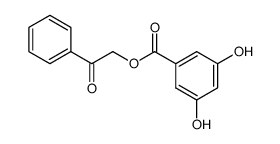 3,5-dihydroxy-benzoic acid phenacyl ester Structure