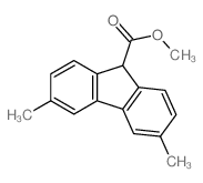 methyl 3,6-dimethyl-9H-fluorene-9-carboxylate structure