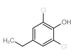 Phenol,2,6-dichloro-4-ethyl- structure