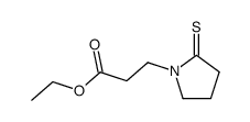 1-Pyrrolidinepropanoic acid,2-thioxo-,ethyl ester Structure