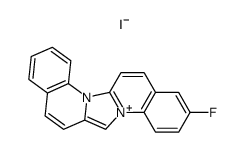 3-fluoroimidazo[1,2-a:3,4-a']diquinolin-15-ium iodide Structure