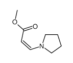methyl 3-pyrrolidin-1-ylprop-2-enoate结构式