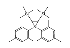 1,1-dimesityl-2,3-bis(trimethylsilyl)-1-silacyclopropene结构式