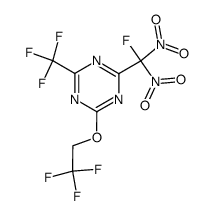 2-(fluorodinitromethyl)-4-(2,2,2-trifluoroethoxy)-6-(trifluoromethyl)-1,3,5-triazine Structure