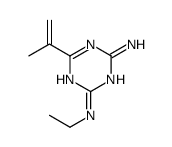 2-N-ethyl-6-prop-1-en-2-yl-1,3,5-triazine-2,4-diamine结构式
