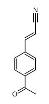 3-(4-acetylphenyl)prop-2-enenitrile Structure