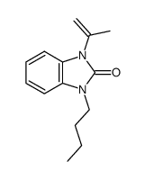 1-N-butyl-3-N-isopropenylbenzimidazol-2-one Structure