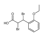 3-(2-ethoxy-phenyl)-2,3-dibromo-propionic acid Structure