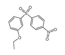 1-ethoxy-3-((4-nitrophenyl)sulfonyl)benzene Structure
