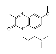 1-[3-(dimethylamino)propyl]-6-methoxy-3-methylquinoxalin-2-one结构式