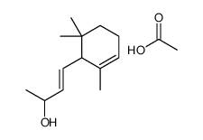 acetic acid,4-(2,6,6-trimethylcyclohex-2-en-1-yl)but-3-en-2-ol结构式