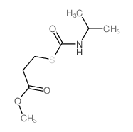 methyl 3-(propan-2-ylcarbamoylsulfanyl)propanoate structure