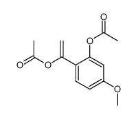 1-(2-acetoxy-4-methoxyphenyl)vinyl acetate Structure