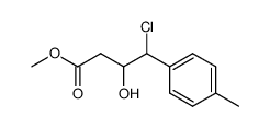 Methyl 4-chloro-3-hydroxy-4-(4'-methylphenyl)butanoate结构式