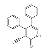 4-Pyridazinecarbonitrile,2,3-dihydro-3-oxo-5,6-diphenyl-结构式
