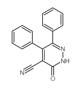 4-Pyridazinecarbonitrile,2,3-dihydro-3-oxo-5,6-diphenyl- structure