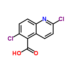 2,6-Dichloro-5-quinolinecarboxylic acid结构式