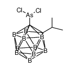 (2-isopropyl-o-carbaboran-1-yl)arsonous dichloride结构式