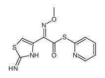 S-2-pyridyl (Z)-2-(2-amino-1,3-thiazol-4-yl)-2-(methoxyimino)thioacetate Structure