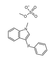 (1-Methyl-3-indolyl)phenyliodonium Methosulfate Structure