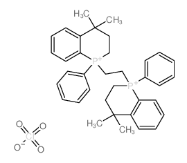 1-[2-(4,4-dimethyl-1-phenyl-2,3-dihydrophosphinolin-1-ium-1-yl)ethyl]-4,4-dimethyl-1-phenyl-2,3-dihydrophosphinolin-1-ium,perchlorate Structure