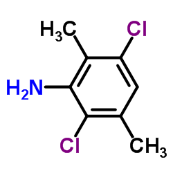 2,5-Dichloro-3,6-dimethylbenzenamine Structure
