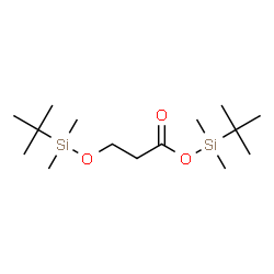 tert-Butyl(dimethyl)silyl 3-([tert-butyl(dimethyl)silyl]oxy)propanoate结构式