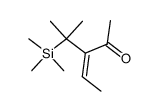 (E)-3-(2-trimethylsilyl-2-propyl)pent-3-en-2-one结构式