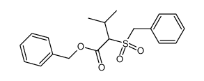 benzyl 2-benzylsulfonyl-3-methylbutyrate结构式