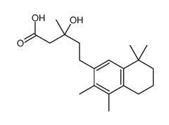 (3S)-3-hydroxy-3-methyl-5-(3,4,8,8-tetramethyl-6,7-dihydro-5H-naphthalen-2-yl)pentanoic acid结构式